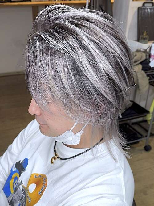 記事【【筋感バツグン】ホワイトシルバーバレイヤージュ×ブリーチ２回 ※動画有】のサムネイル画像