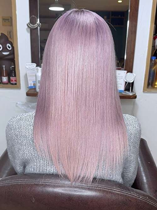 記事【【圧倒的透明感】ホワイトパープル×ブリーチ３回 ※動画有】のサムネイル画像