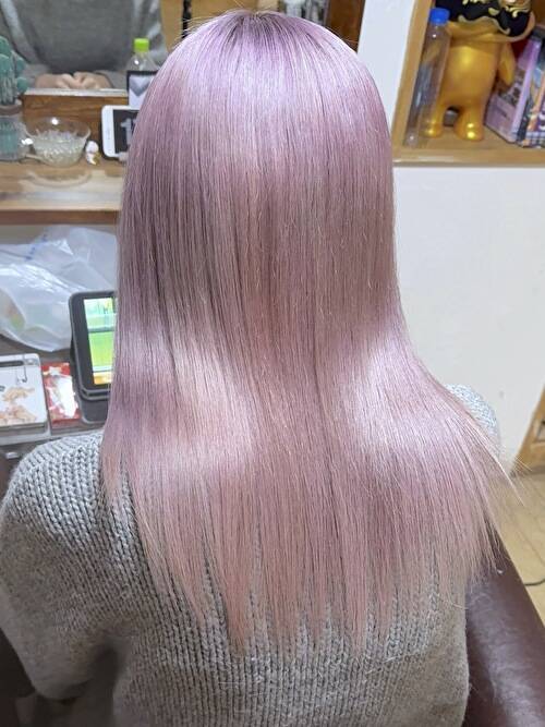 記事【【光カラー】ホワイトパープル×ブリーチ３回 ※動画有】のサムネイル画像