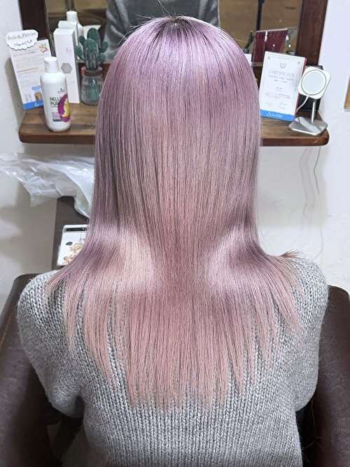 記事【【透明感強め】ホワイトパープル×ブリーチ３回 ※動画有】のサムネイル画像