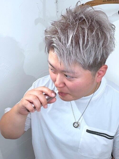 記事【【ベリショハイトーン】ホワイトシルバー×ブリーチ２回 ※動画有】のサムネイル画像